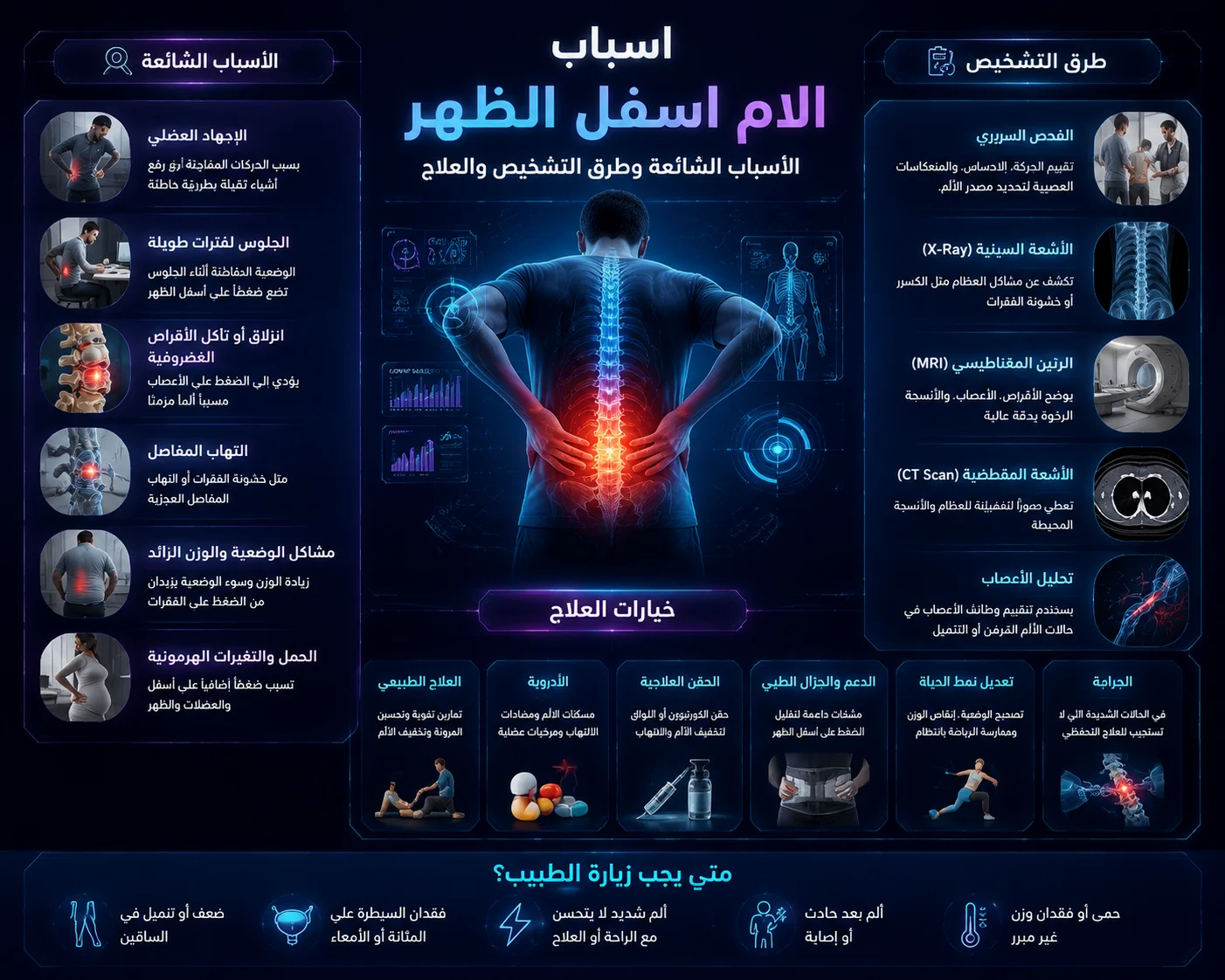 Causes of Lower Back Pain | Common Causes, Diagnosis, and Treatment Methods