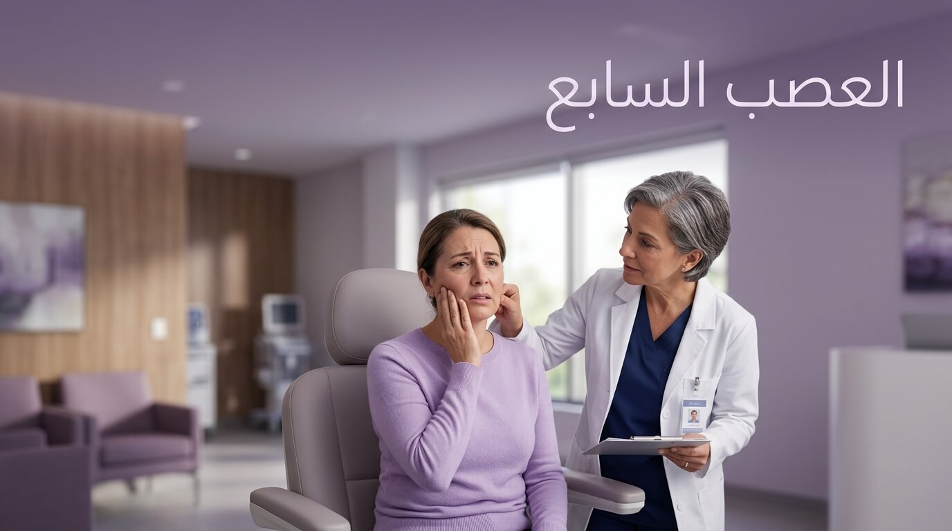 العصب السابع الأعراض والأسباب وطرق العلاج ونسبة الشفاء